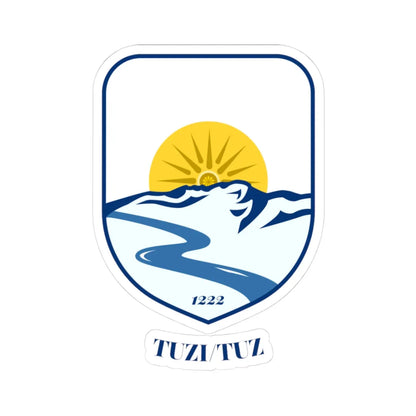 Lesser coat of arms of Tuzi (Montenegro) (Coat of Arms) STICKER Vinyl Kiss-Cut Decal 3 Inch White - The Sticker Space