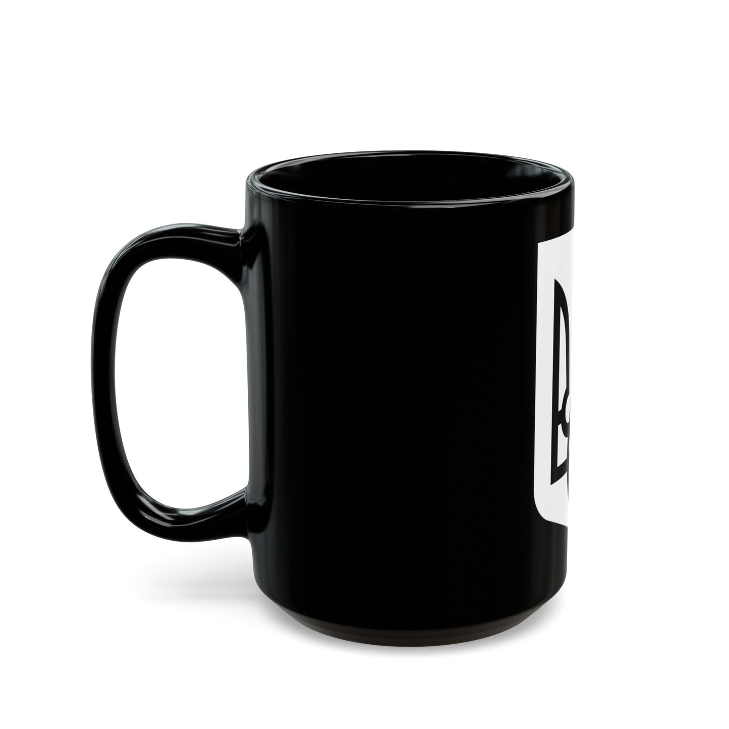 Lesser Coat of Arms of Ukraine 2 - Black Coffee Mug-The Sticker Space