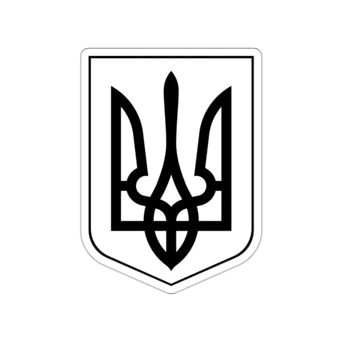 Lesser Coat of Arms of Ukraine 2 STICKER Vinyl Die-Cut Decal - The Sticker Space