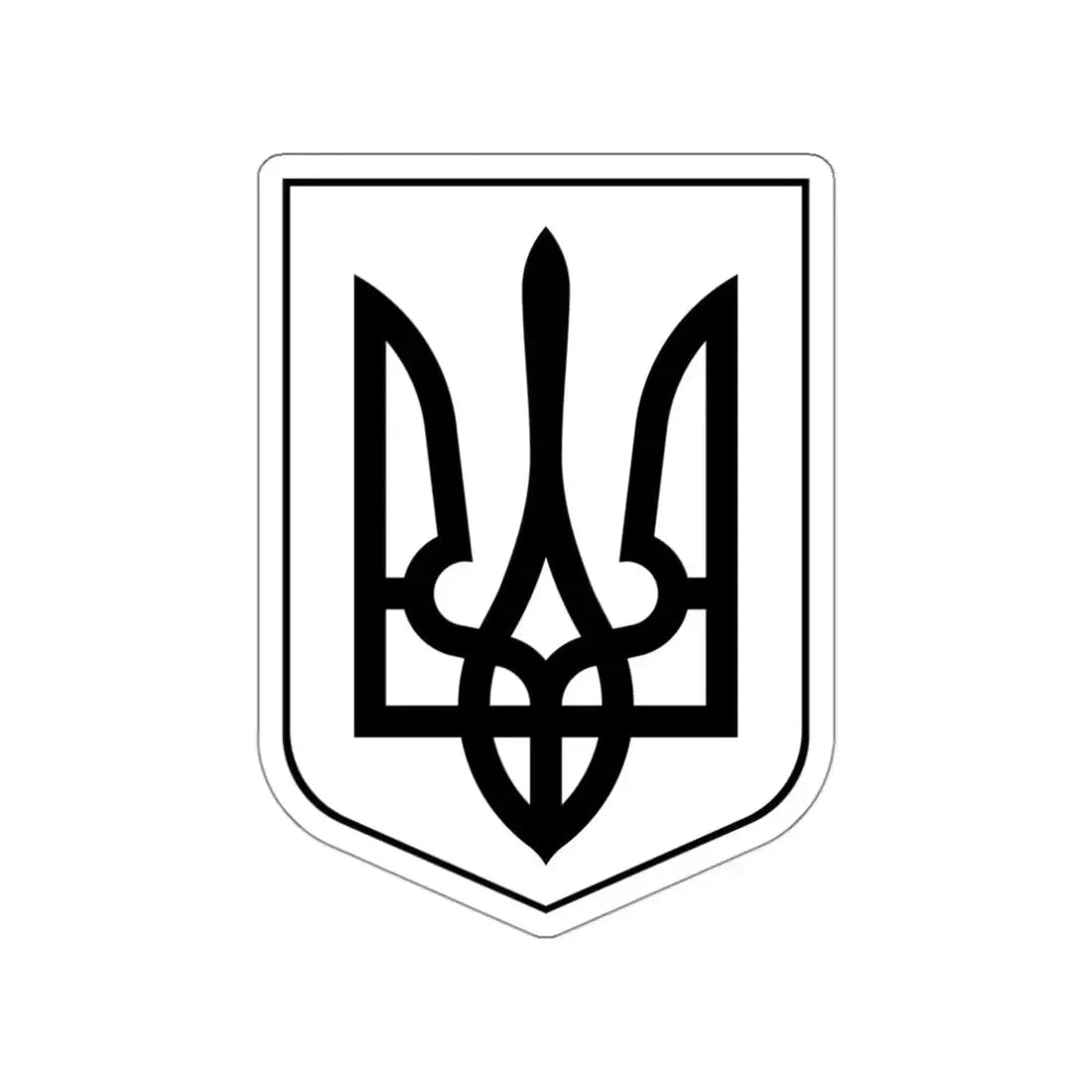 Lesser Coat of Arms of Ukraine 2 STICKER Vinyl Die-Cut Decal - The Sticker Space