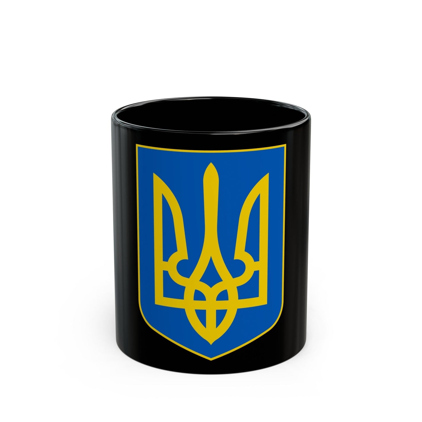 Lesser Coat of Arms of Ukraine - Black Coffee Mug-11oz-The Sticker Space