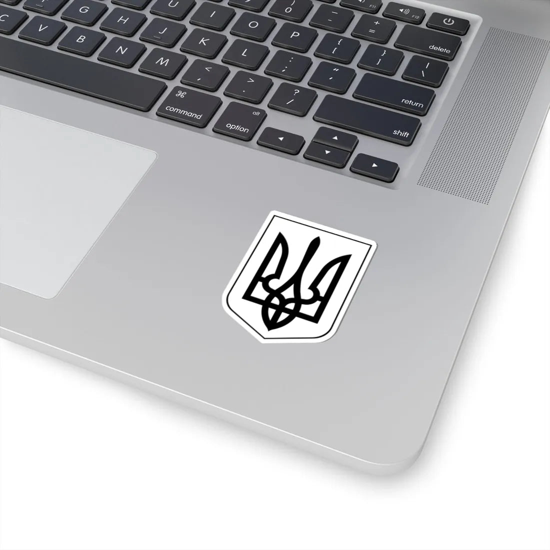 Lesser Coat of Arms of Ukraine bw (Ukraine) (Coat of Arms) STICKER Vinyl Kiss-Cut Decal - The Sticker Space