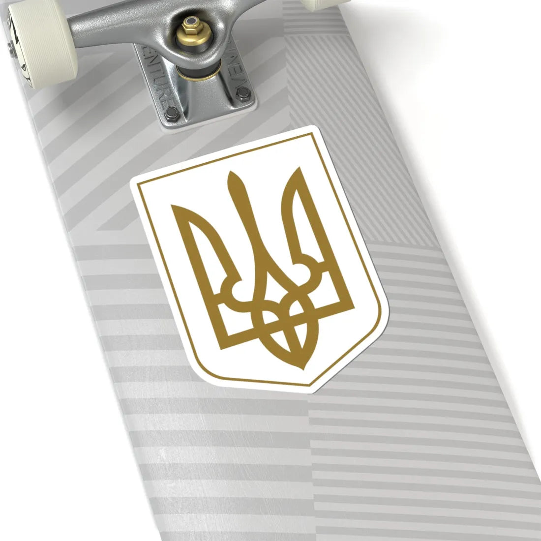 Lesser Coat of Arms of Ukraine gold (Ukraine) (Coat of Arms) STICKER Vinyl Kiss-Cut Decal - The Sticker Space