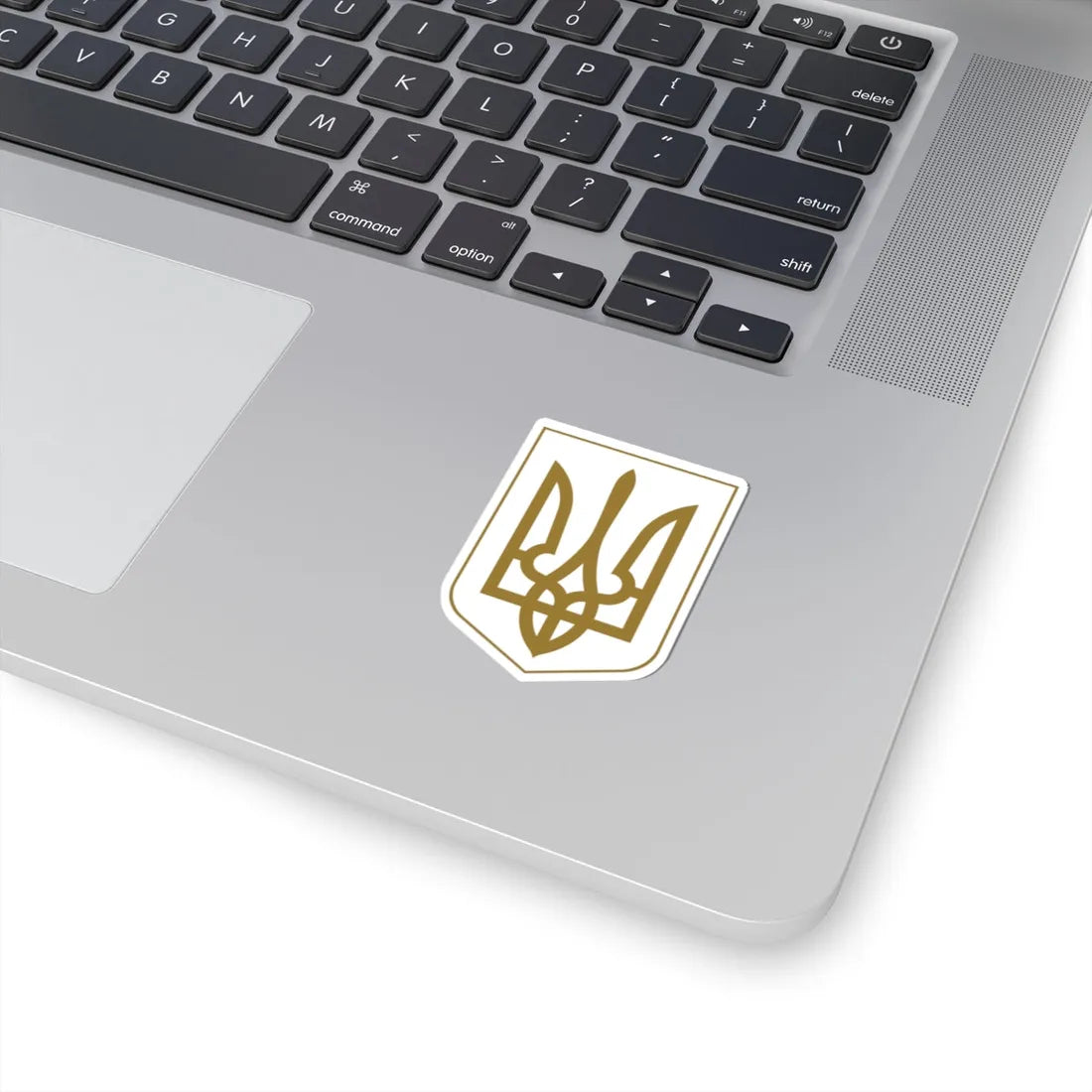 Lesser Coat of Arms of Ukraine gold (Ukraine) (Coat of Arms) STICKER Vinyl Kiss-Cut Decal - The Sticker Space