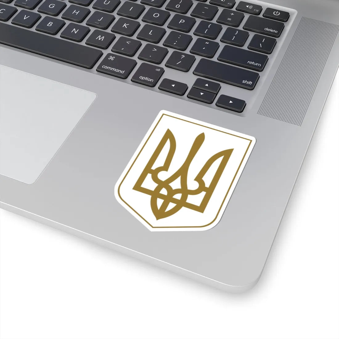 Lesser Coat of Arms of Ukraine gold (Ukraine) (Coat of Arms) STICKER Vinyl Kiss-Cut Decal - The Sticker Space