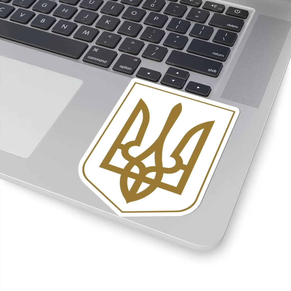 Lesser Coat of Arms of Ukraine gold (Ukraine) (Coat of Arms) STICKER Vinyl Kiss-Cut Decal - The Sticker Space