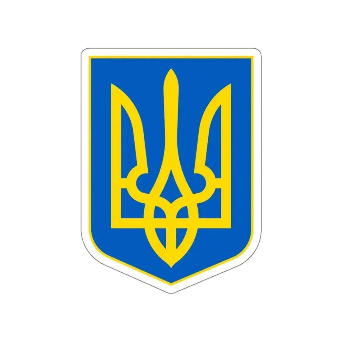 Lesser Coat of Arms of Ukraine STICKER Vinyl Die-Cut Decal 4 Inch - The Sticker Space