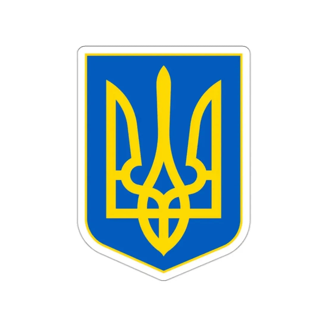 Lesser Coat of Arms of Ukraine STICKER Vinyl Die-Cut Decal - The Sticker Space