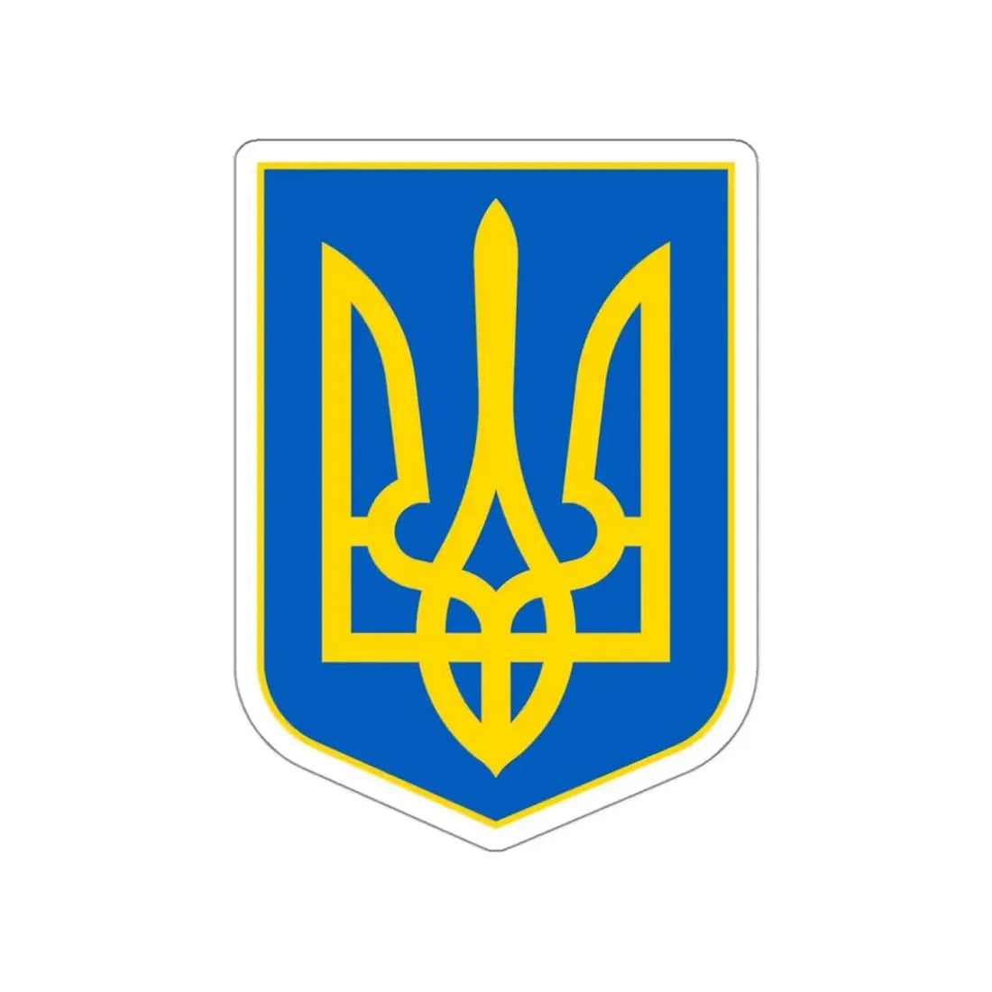 Lesser Coat of Arms of Ukraine STICKER Vinyl Die-Cut Decal - The Sticker Space