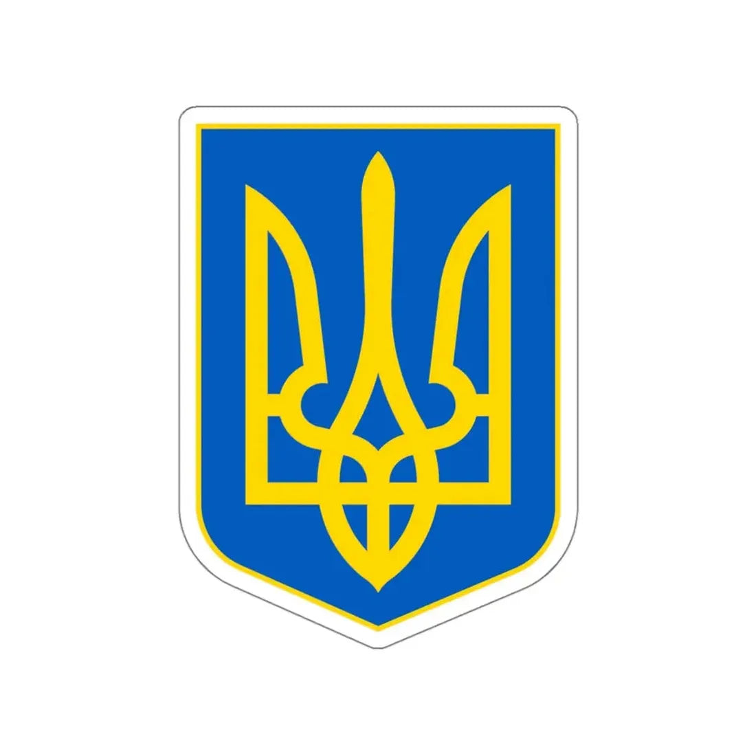 Lesser Coat of Arms of Ukraine STICKER Vinyl Die-Cut Decal - The Sticker Space