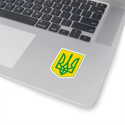 Lesser Coat of Arms of Yellow Ukraine (Ukraine) (Coat of Arms) STICKER Vinyl Kiss-Cut Decal - The Sticker Space