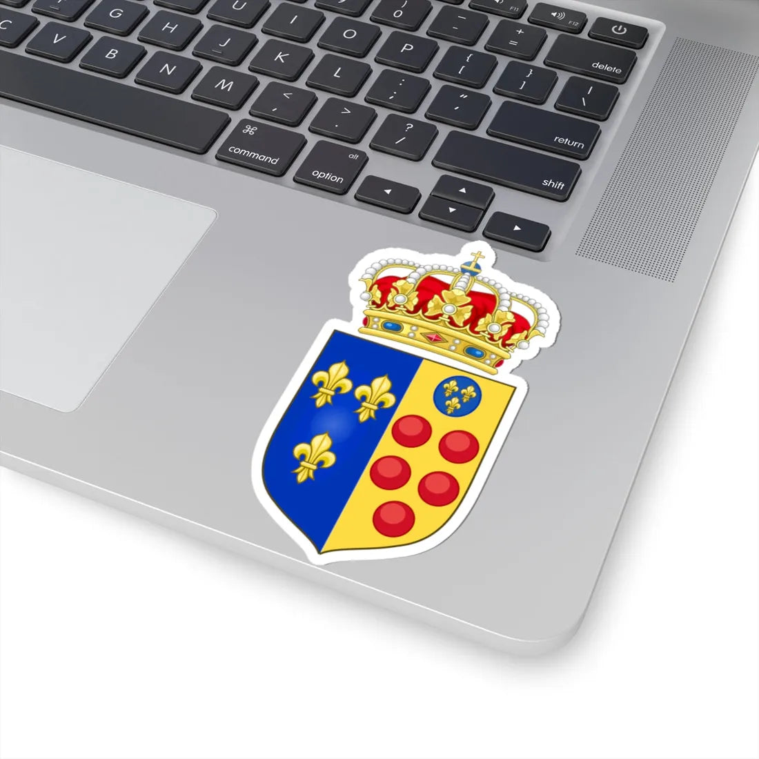 Lesser crowned Arms of Etruria (Italy) (Coat of Arms) STICKER Vinyl Kiss-Cut Decal - The Sticker Space