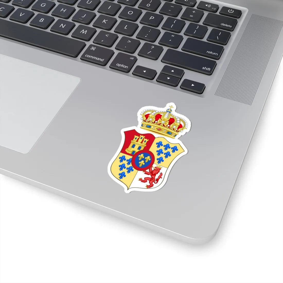 Lesser Ducal Coat of Arms of Parma 1748-1802 (Italy) (Coat of Arms) STICKER Vinyl Kiss-Cut Decal - The Sticker Space