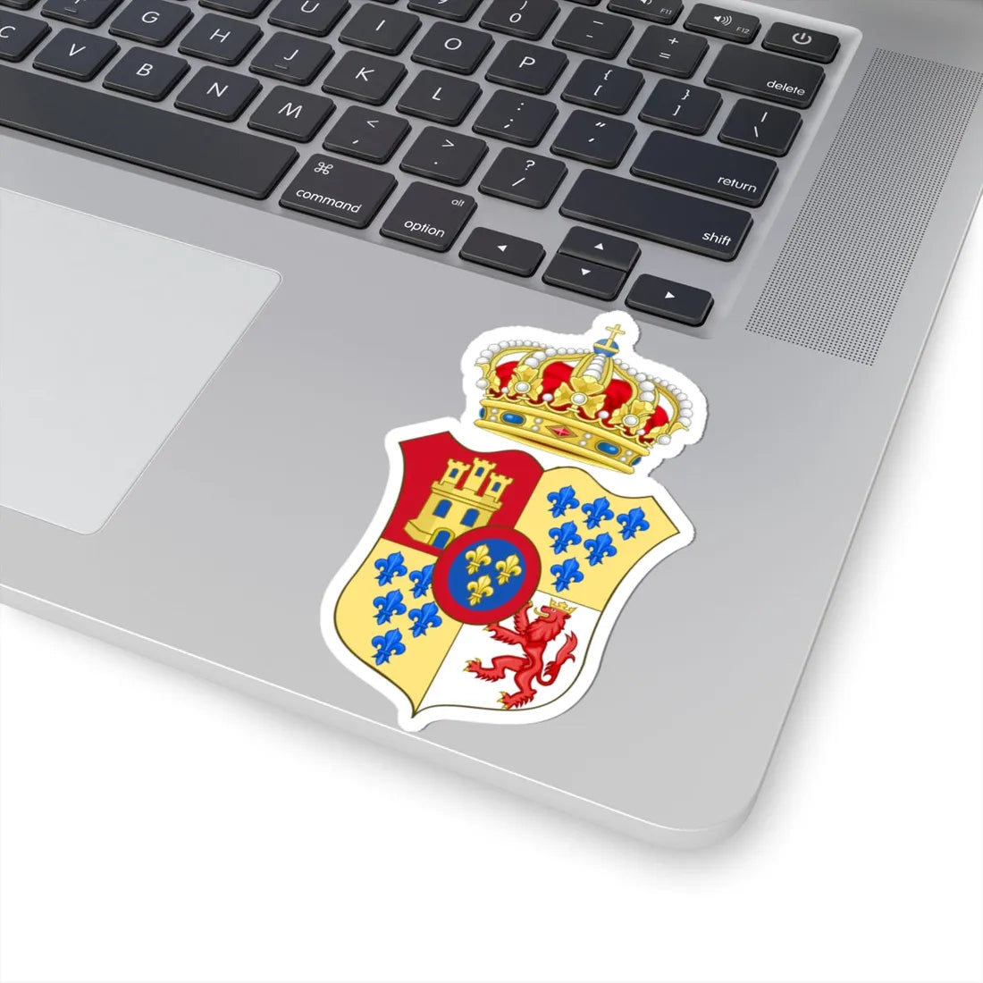 Lesser Ducal Coat of Arms of Parma 1748-1802 (Italy) (Coat of Arms) STICKER Vinyl Kiss-Cut Decal - The Sticker Space