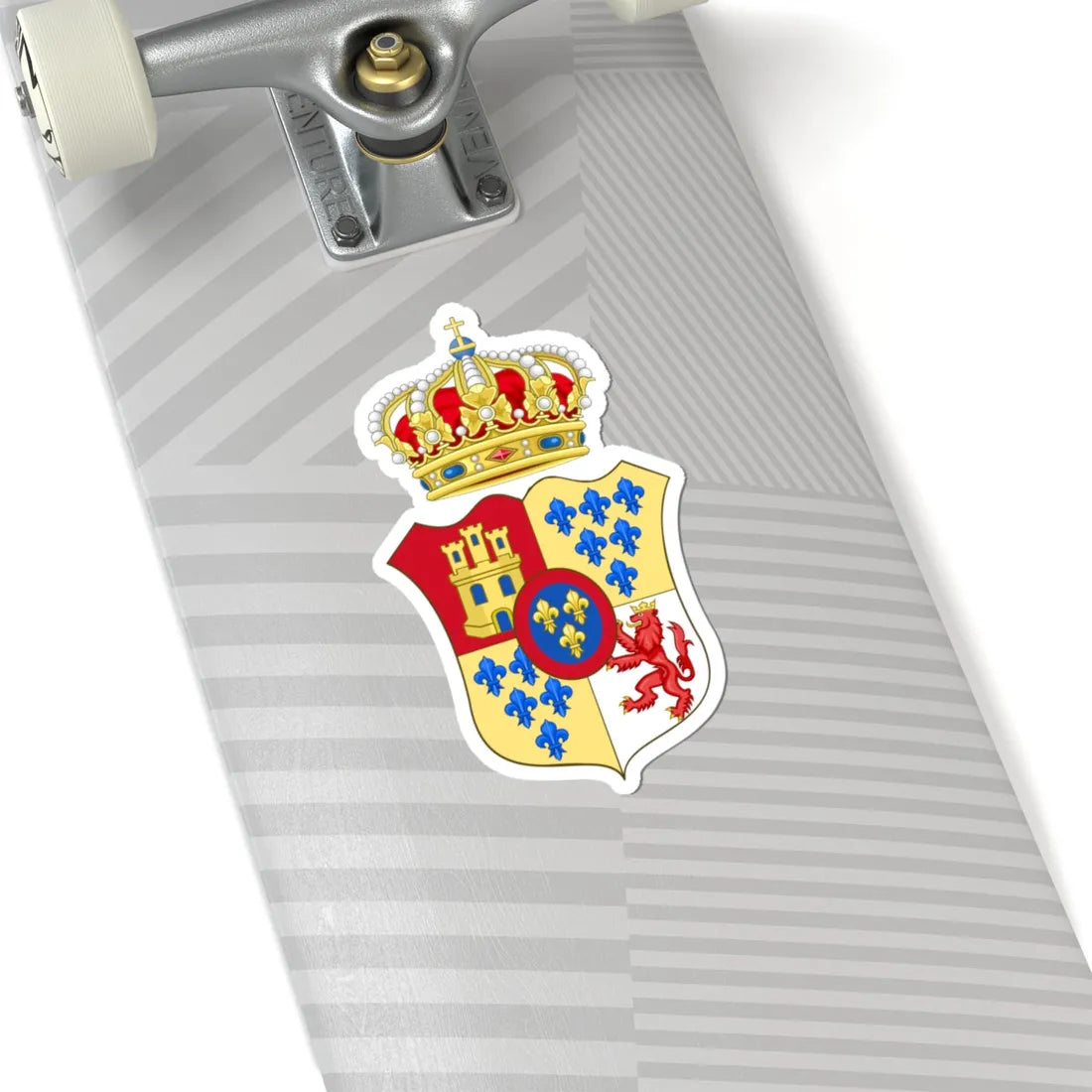 Lesser Ducal Coat of Arms of Parma 1748-1802 (Italy) (Coat of Arms) STICKER Vinyl Kiss-Cut Decal - The Sticker Space