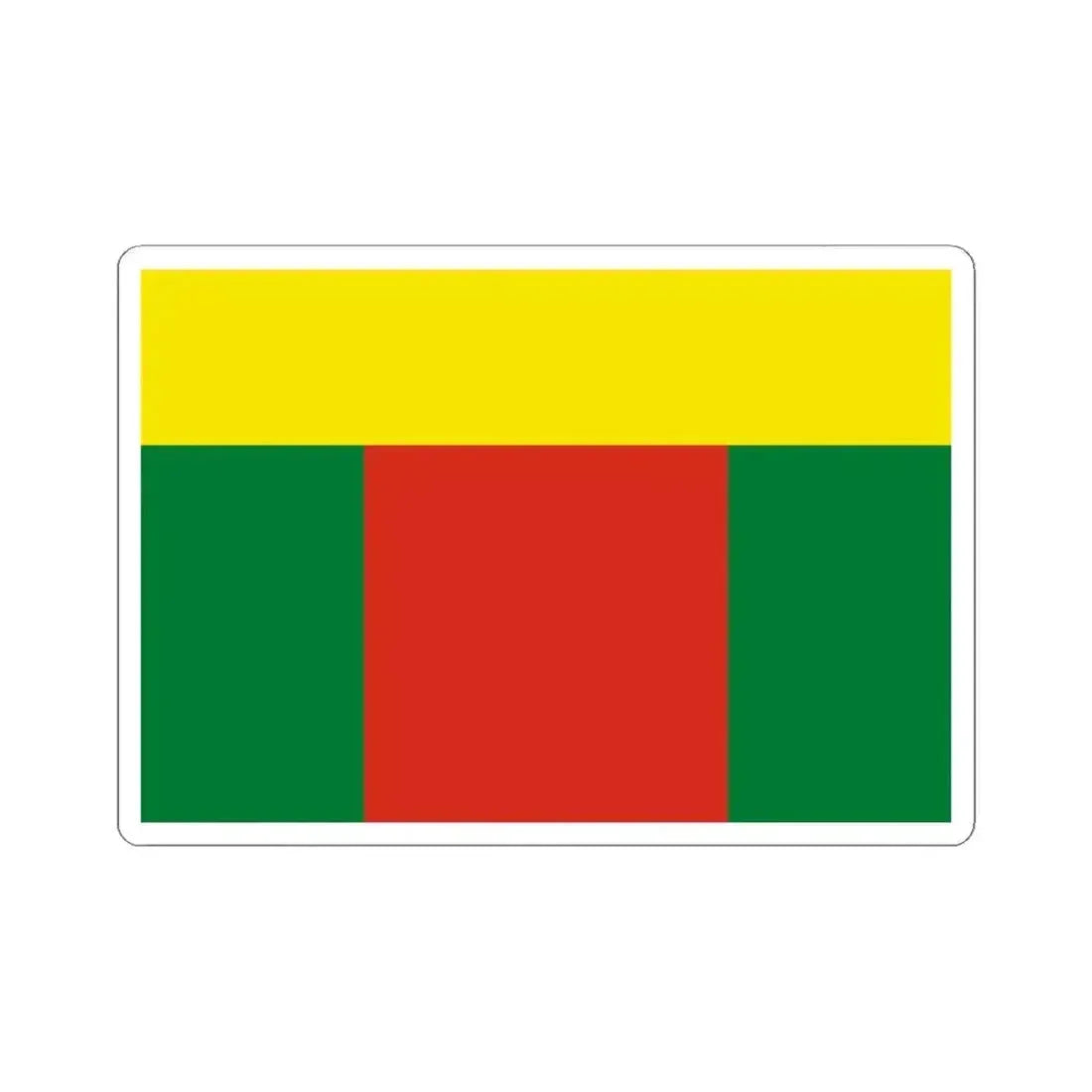 Lesser Flag of Bolivia 1826-1831 (Bolivia) STICKER Vinyl Kiss-Cut Decal 4 Inch White - The Sticker Space