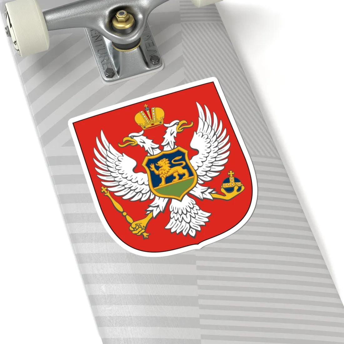 Lesser Royal Arms of Montenegro (Montenegro) (Coat of Arms) STICKER Vinyl Kiss-Cut Decal - The Sticker Space
