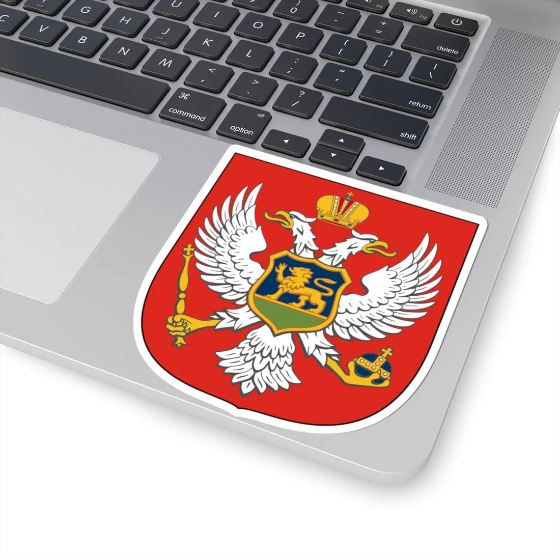 Lesser Royal Arms of Montenegro (Montenegro) (Coat of Arms) STICKER Vinyl Kiss-Cut Decal - The Sticker Space