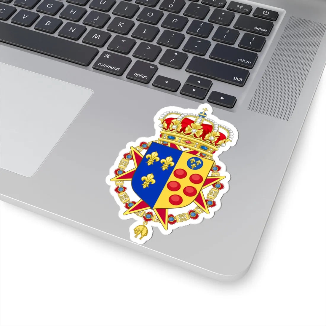 Lesser Royal Coat of Arms of Etruria (Italy) (Coat of Arms) STICKER Vinyl Kiss-Cut Decal - The Sticker Space
