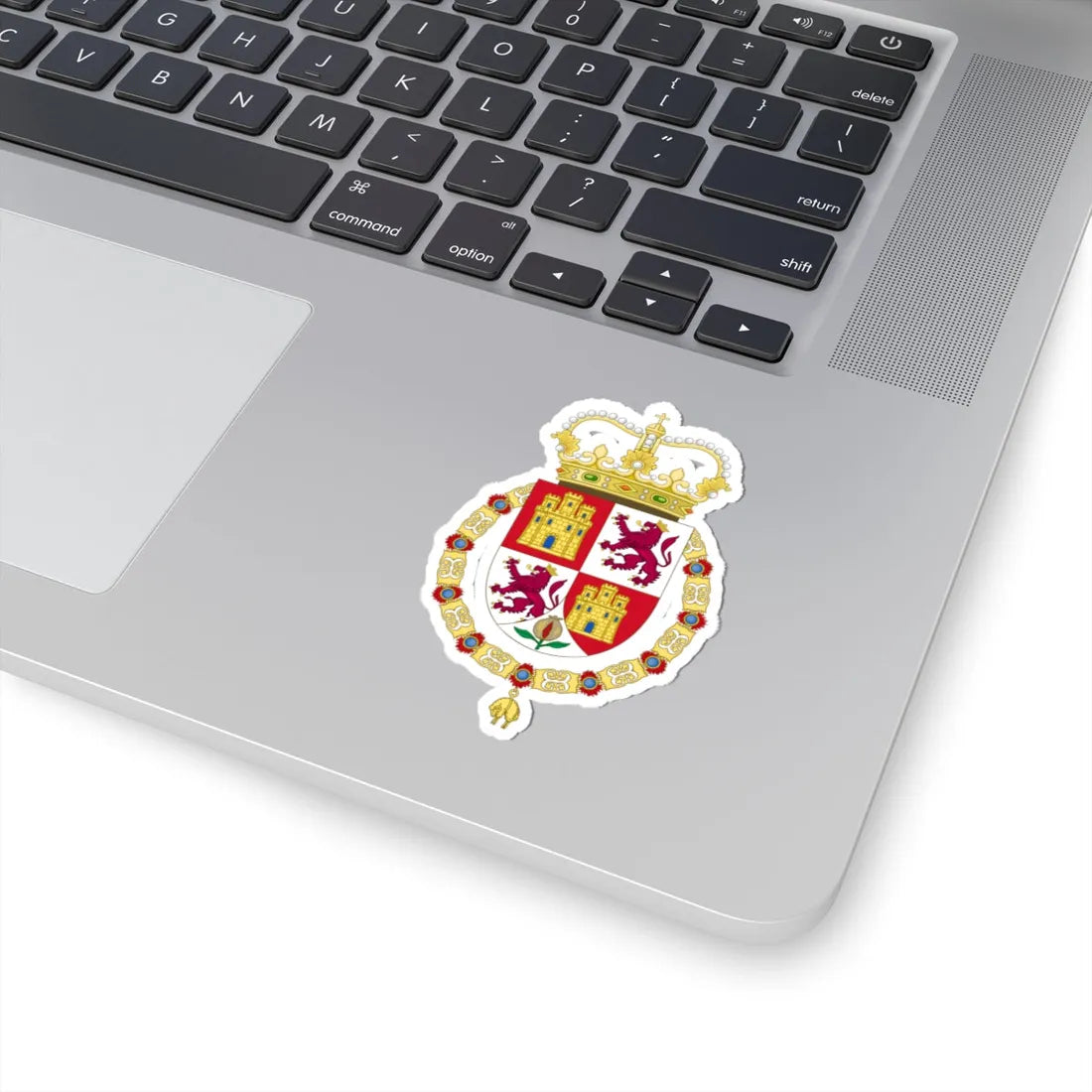 Lesser Royal Coat of Arms of Spain c.1668-1700 (Spain) (Coat of Arms) STICKER Vinyl Kiss-Cut Decal - The Sticker Space