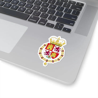 Lesser Royal Coat of Arms of Spain c.1668-1700 (Spain) (Coat of Arms) STICKER Vinyl Kiss-Cut Decal - The Sticker Space