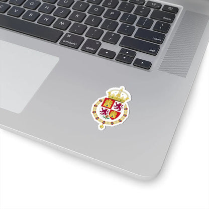 Lesser Royal Coat of Arms of Spanish Monarch 1580-c.1668 (Spain) (Coat of Arms) STICKER Vinyl Kiss-Cut Decal - The Sticker Space