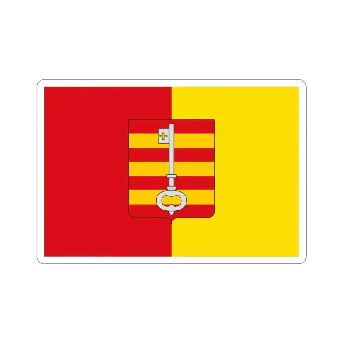 Lessines Belgium (Belgium) STICKER Vinyl Kiss-Cut Decal 3 Inch White - The Sticker Space