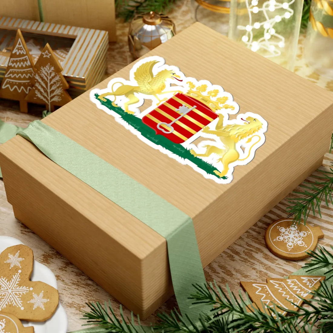 Lessines wapen (Belgium) (Coat of Arms) STICKER Vinyl Kiss-Cut Decal - The Sticker Space