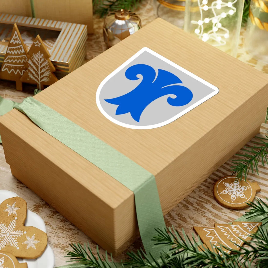 Lestijärvi.vaakuna (Finland) (Coat of Arms) STICKER Vinyl Kiss-Cut Decal - The Sticker Space