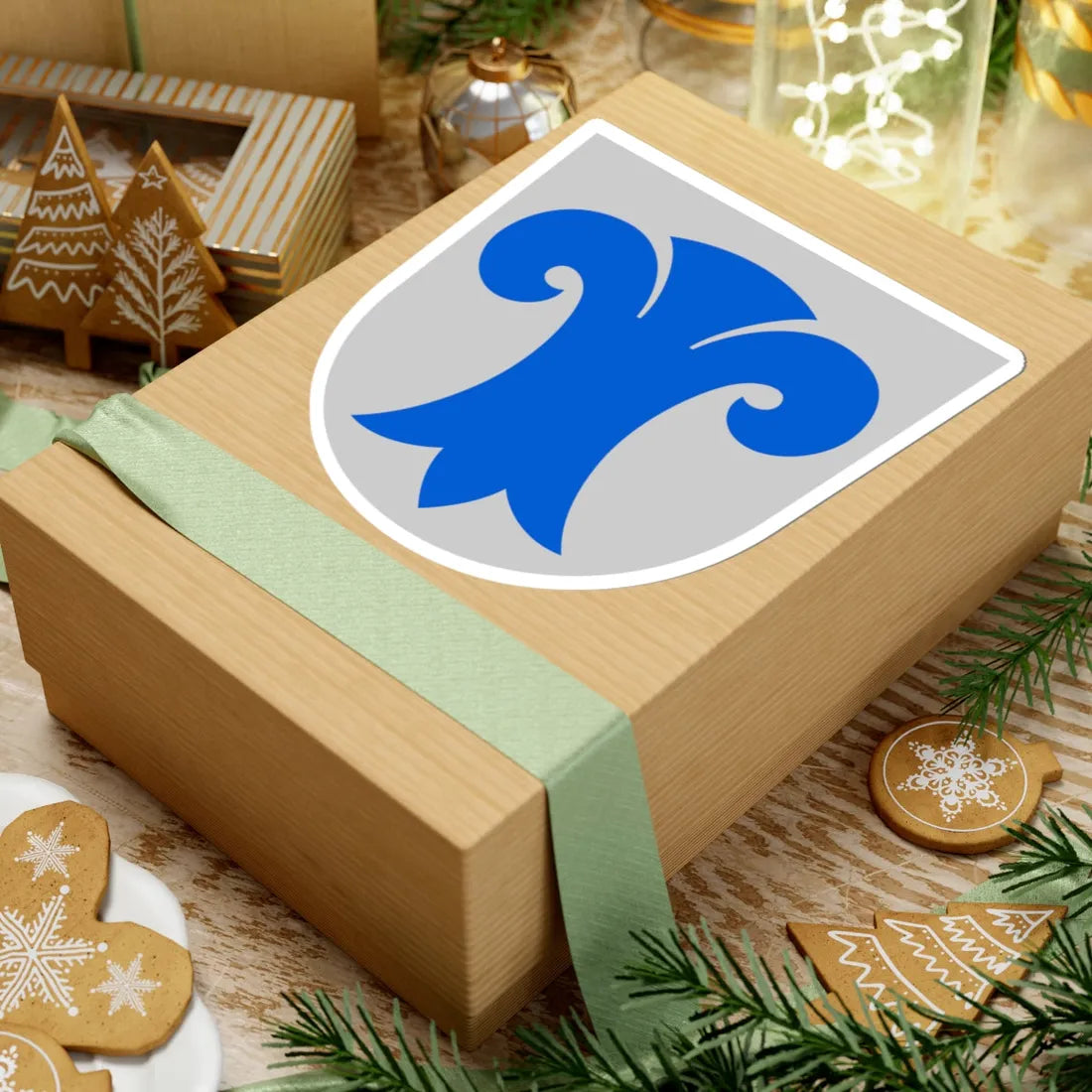 Lestijärvi.vaakuna (Finland) (Coat of Arms) STICKER Vinyl Kiss-Cut Decal - The Sticker Space