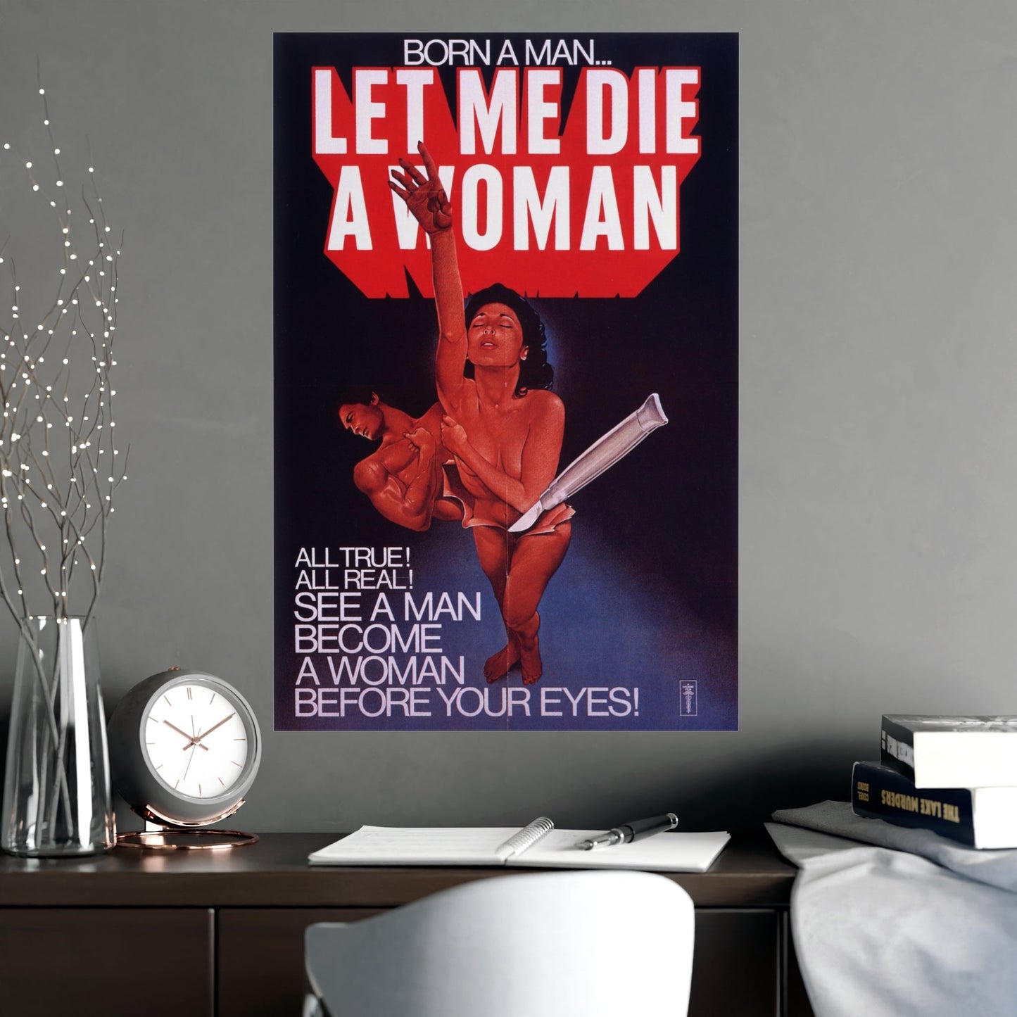 LET ME DIE A WOMAN 1977 - Paper Movie Poster-The Sticker Space