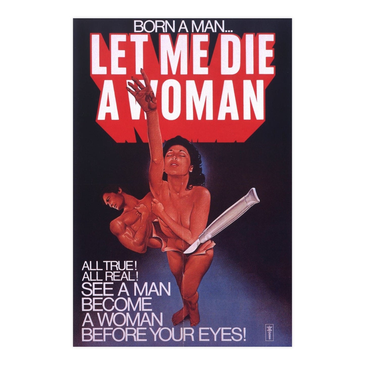 LET ME DIE A WOMAN 1977 - Paper Movie Poster-24″ x 36″ (Vertical)-The Sticker Space