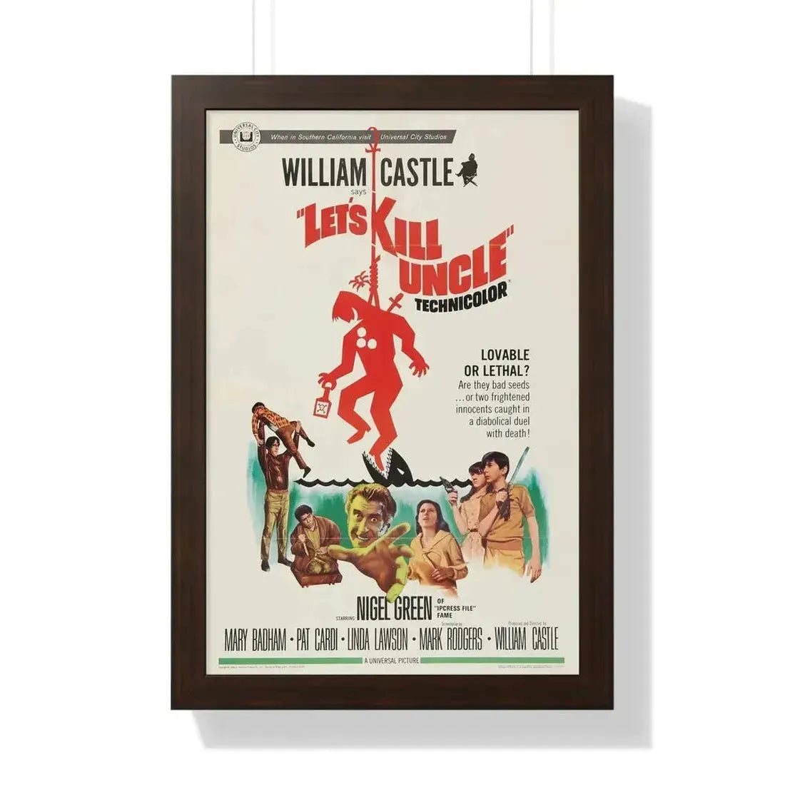 LET'S KILL UNCLE 1966 - Framed Movie Poster - The Sticker Space