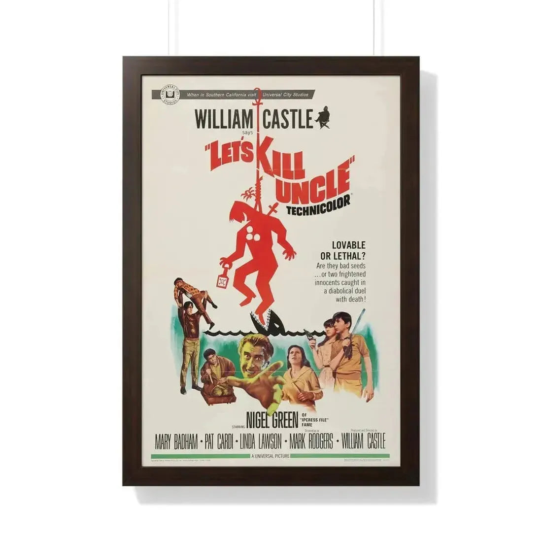 LET'S KILL UNCLE 1966 - Framed Movie Poster - The Sticker Space