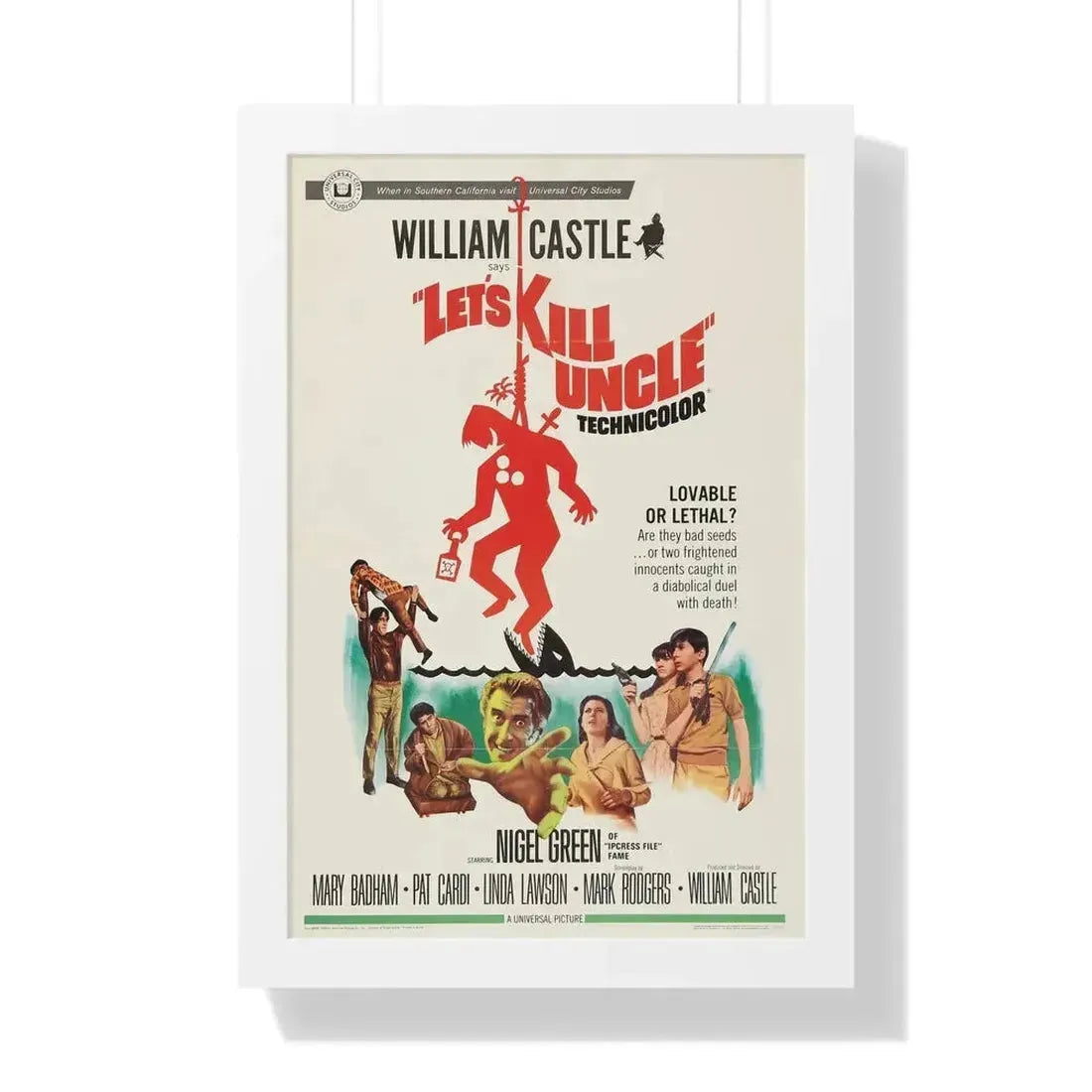 LET'S KILL UNCLE 1966 - Framed Movie Poster - The Sticker Space