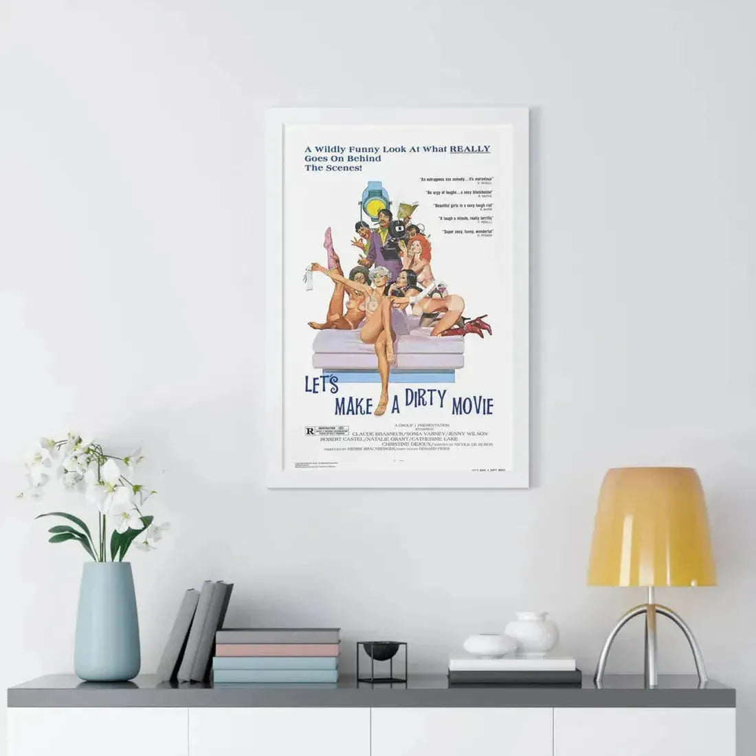 LET'S MAKE A DIRTY MOVIE 1976 - Framed Movie Poster - The Sticker Space