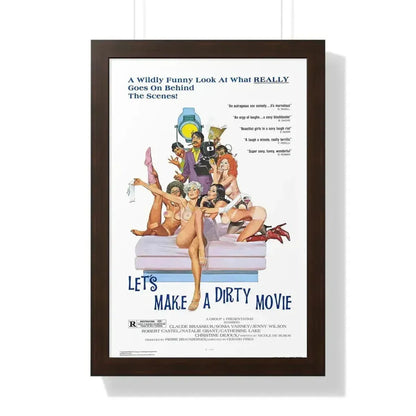 LET'S MAKE A DIRTY MOVIE 1976 - Framed Movie Poster - The Sticker Space
