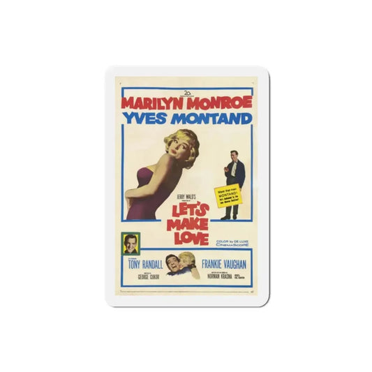 Let's Make Love 1960 Movie Poster Refrigerator Magnet 2 Inch - The Sticker Space