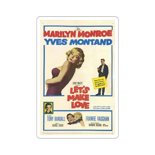 Let's Make Love 1960 Movie Poster STICKER Vinyl Die-Cut Decal 6 Inch - The Sticker Space
