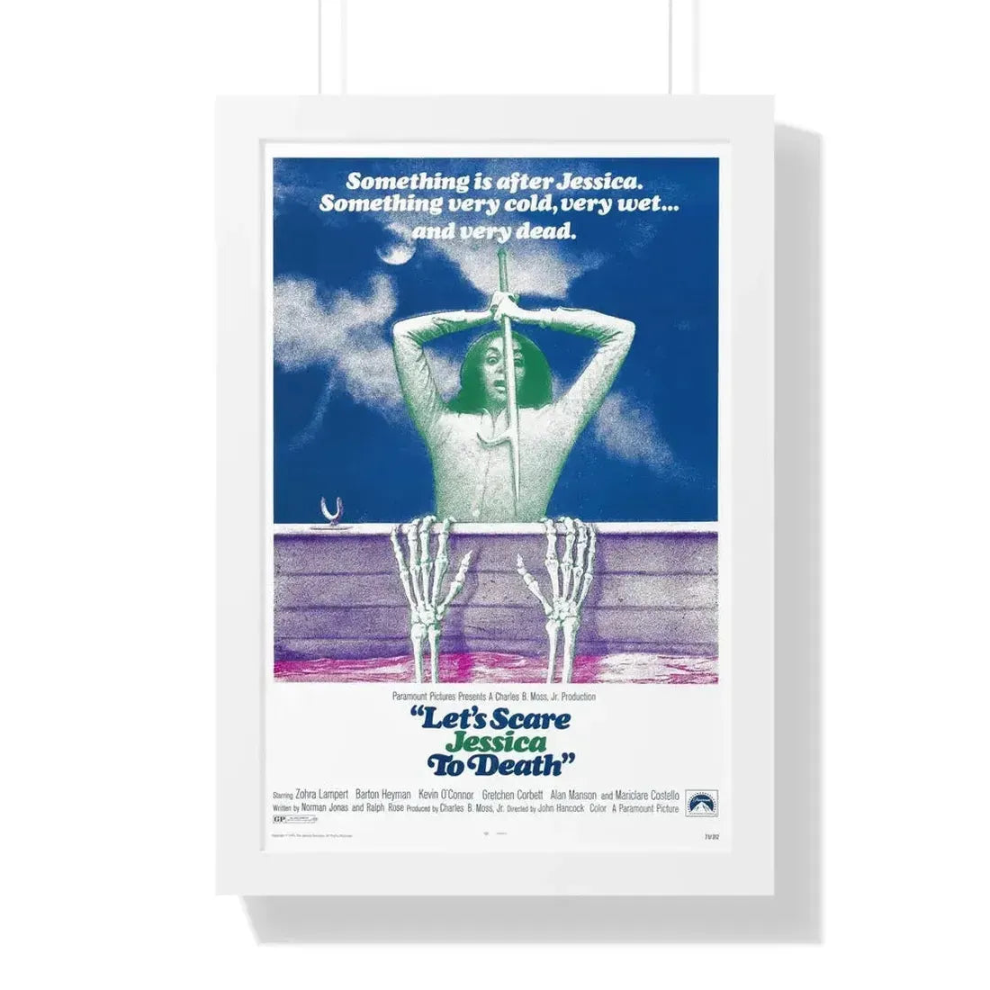 LET'S SCARE JESSICA TO DEATH 1971 - Framed Movie Poster 16″ x 24″ White - The Sticker Space