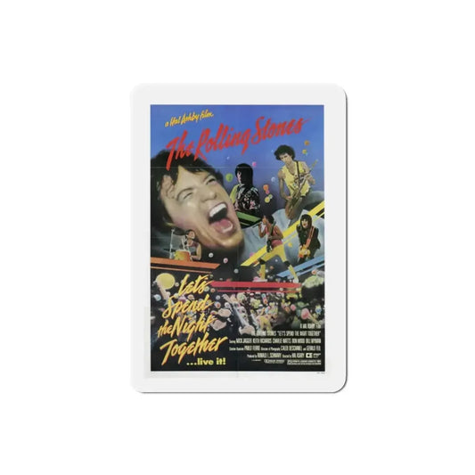 Let's Spend the Night Together 1983 Movie Poster Refrigerator Magnet 2 Inch - The Sticker Space