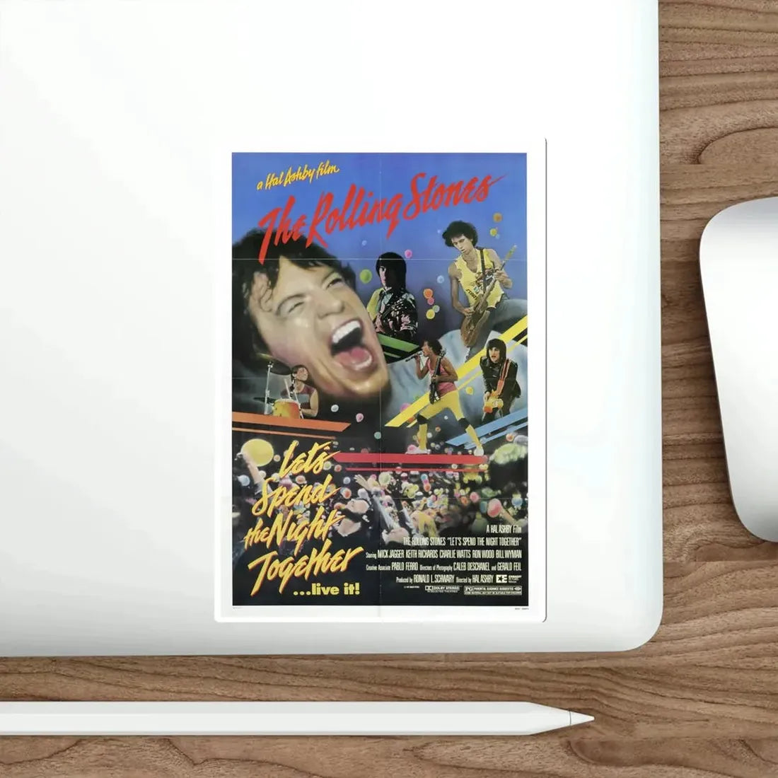 Let's Spend the Night Together 1983 Movie Poster STICKER Vinyl Die-Cut Decal - The Sticker Space