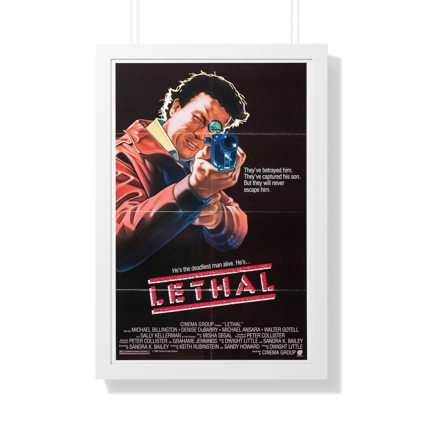 LETHAL 1985 - Framed Movie Poster-20" x 30"-The Sticker Space