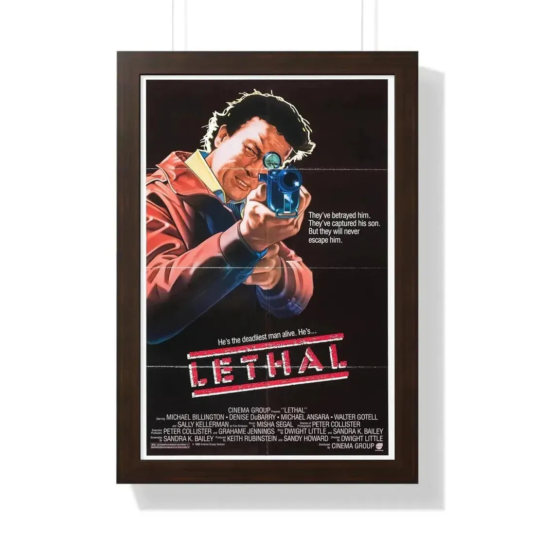 LETHAL 1985 - Framed Movie Poster - The Sticker Space
