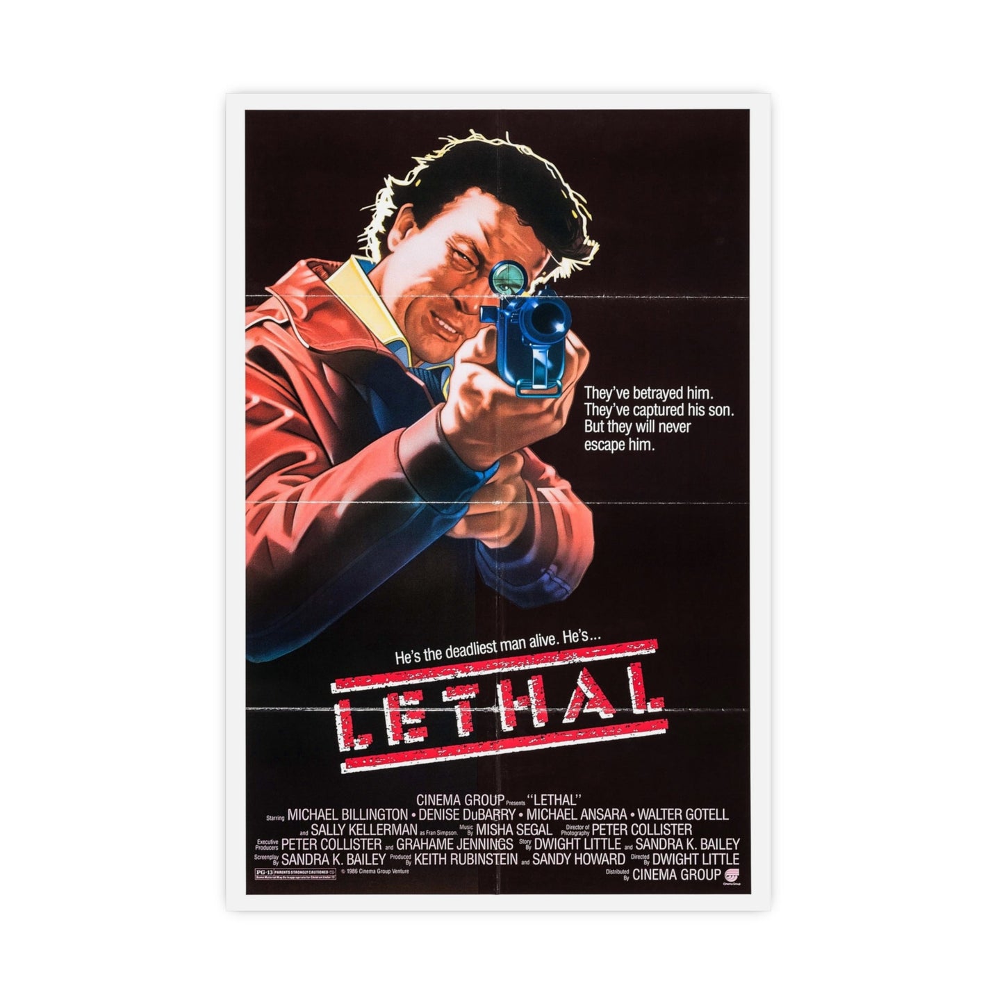 LETHAL 1985 - Paper Movie Poster-16″ x 24″ (Vertical)-The Sticker Space