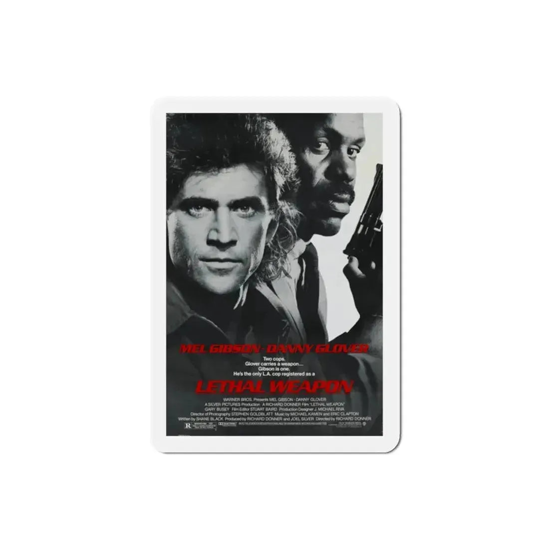 Lethal Weapon 1987 Movie Poster Refrigerator Magnet 2 Inch - The Sticker Space