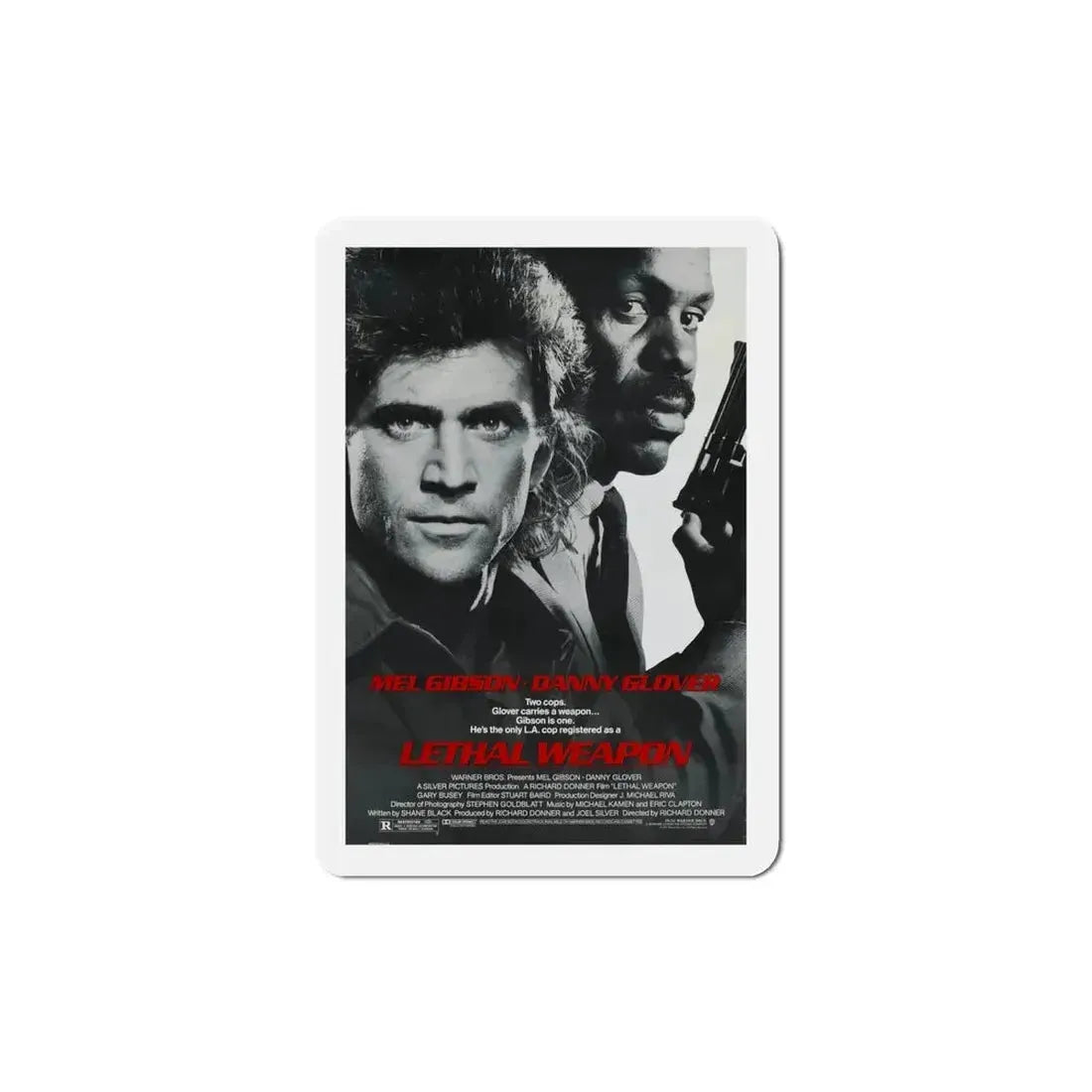 Lethal Weapon 1987 Movie Poster Refrigerator Magnet 4 Inch - The Sticker Space