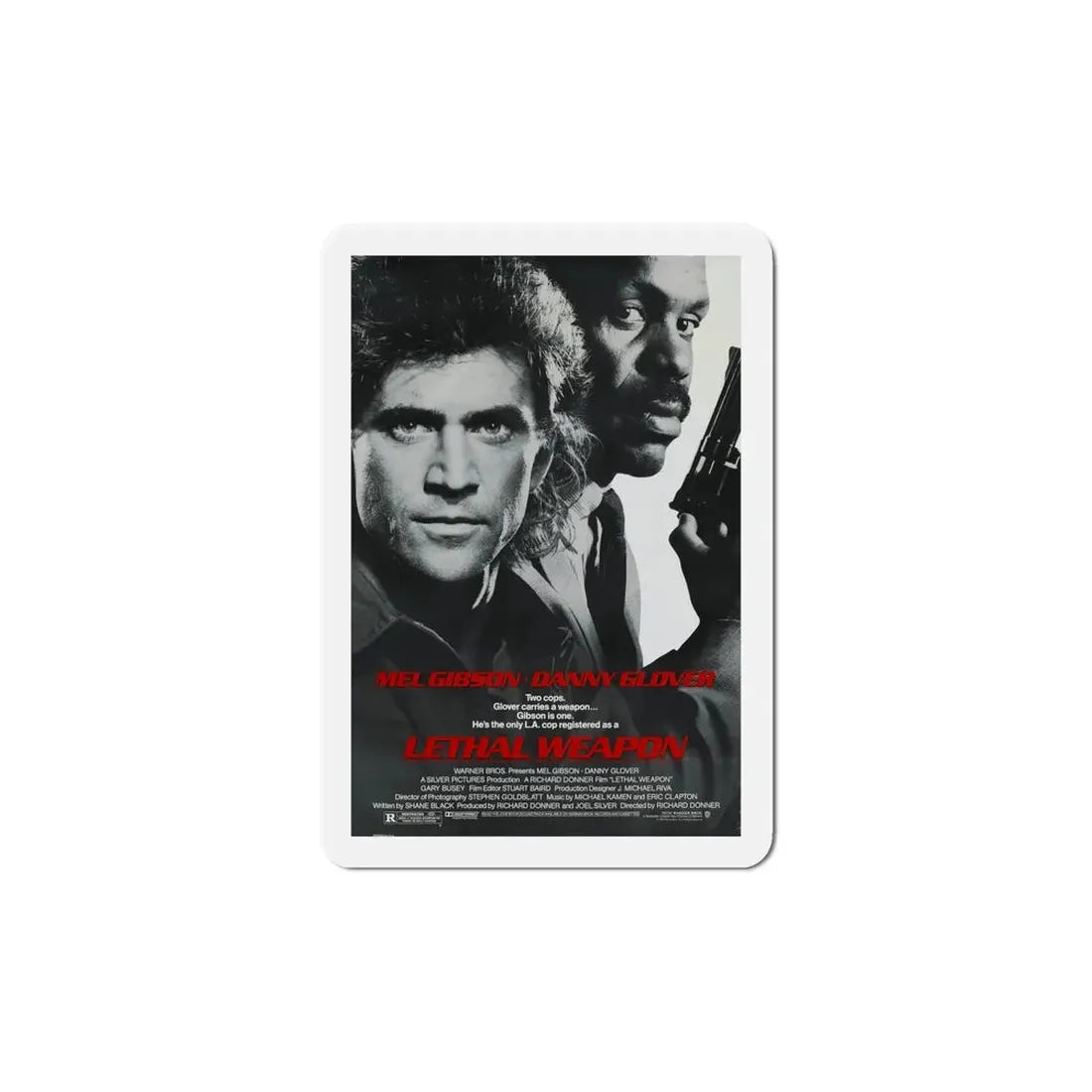 Lethal Weapon 1987 Movie Poster Refrigerator Magnet - The Sticker Space