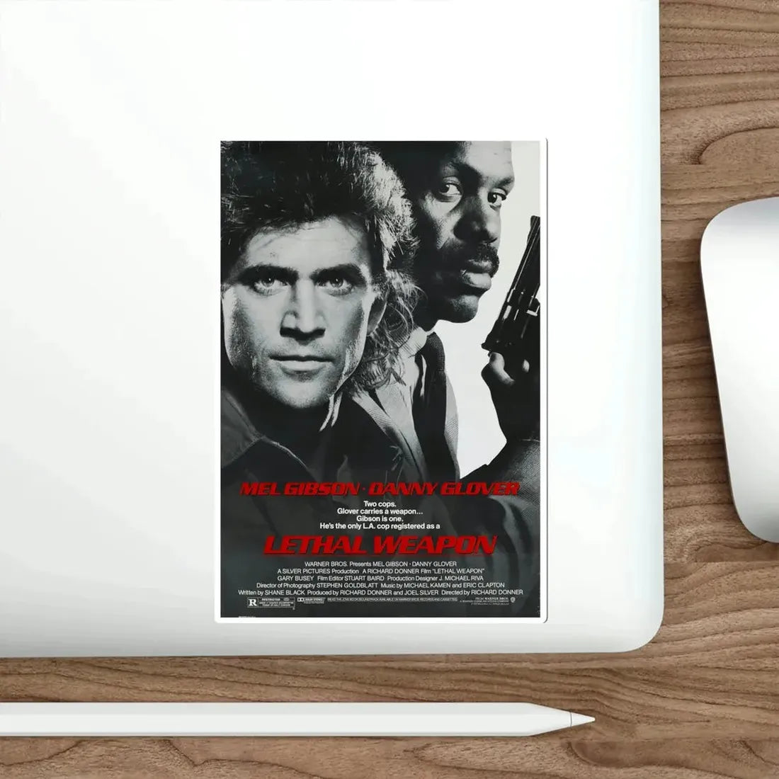 Lethal Weapon 1987 Movie Poster STICKER Vinyl Die-Cut Decal - The Sticker Space