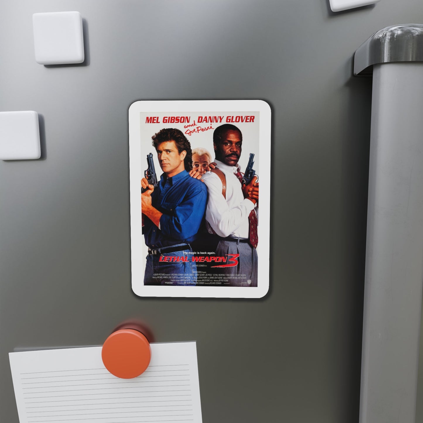 Lethal Weapon 3 1992 Movie Poster Die-Cut Magnet-The Sticker Space